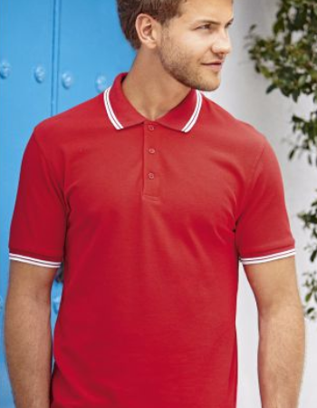 Polo Contrasté Coton Homme